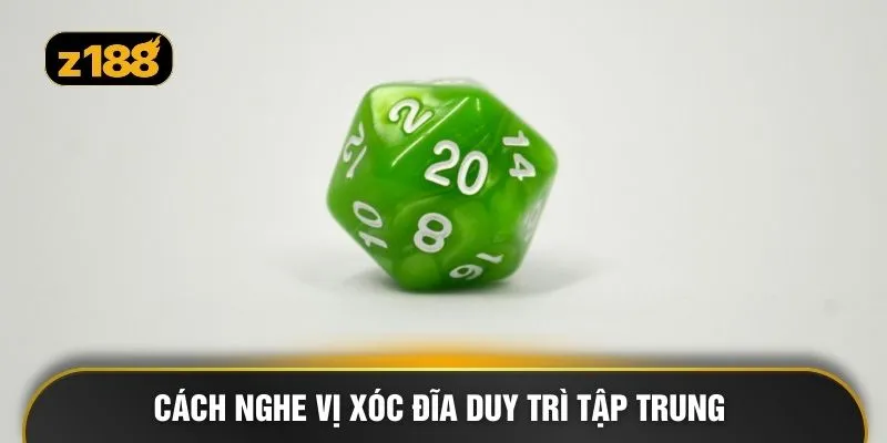 Cách nghe vị xóc đĩa duy trì tập trung 